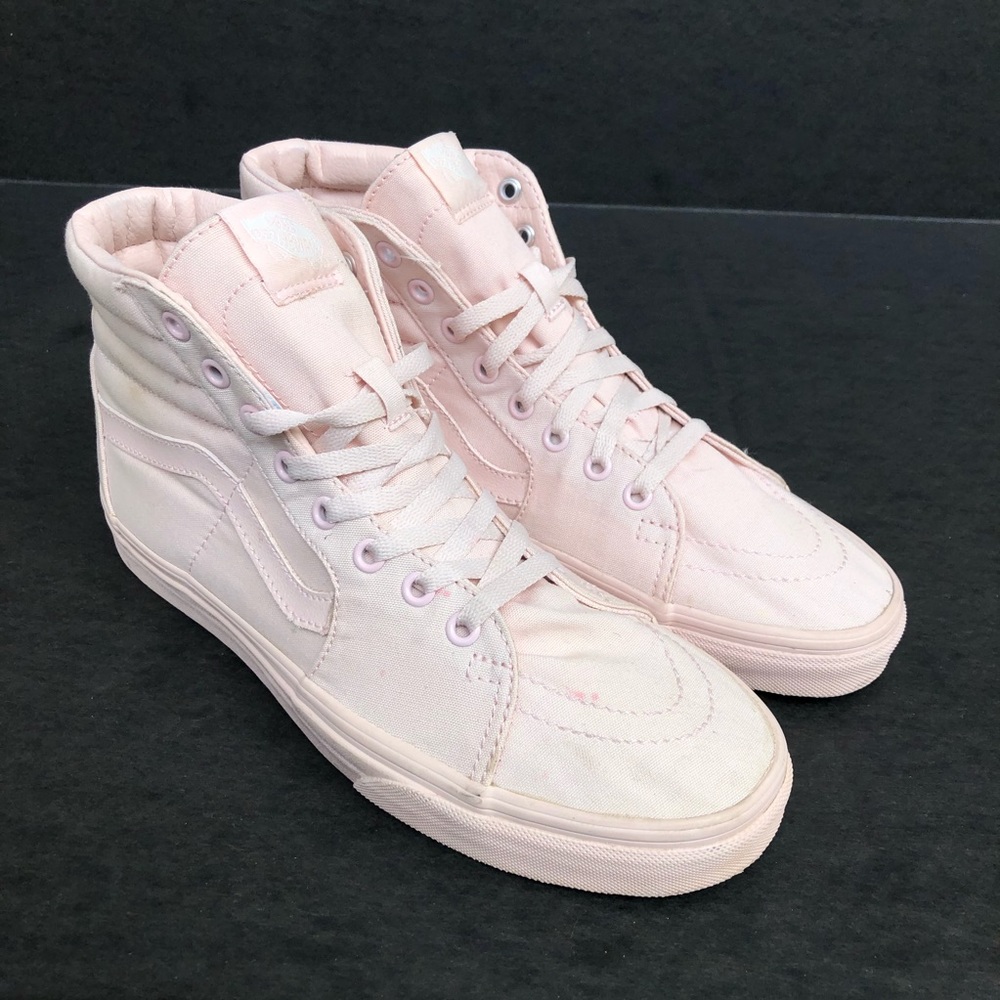 Women's Vans Sk8 Hi Pink High Top Shoes Size 10 - Picture 1 of 8